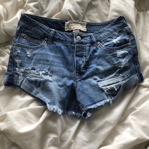 Denim shorts